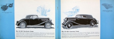 Renault Four and Sixes Modelprogram 1938 Carbrochure (8745)